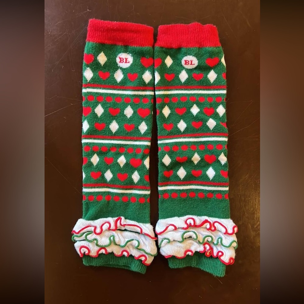 CHRISTMAS leg warmers